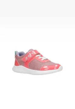 BARTEK różowe sneakersy dla dziewcząt z błyszczącym materiałem 87005-15