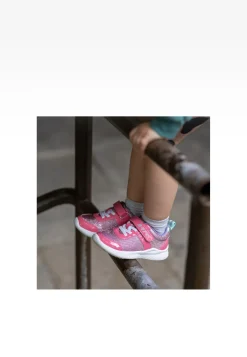 BARTEK różowe sneakersy dla dziewcząt z błyszczącym materiałem 87005-15