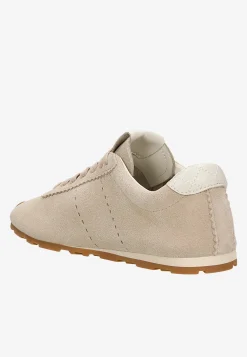 Beżowe sneakersy na cienkiej podeszwie