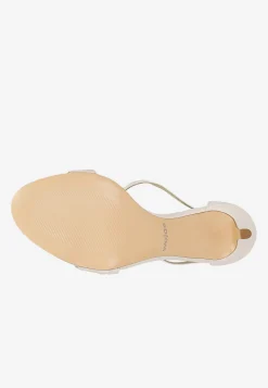 Białe sandały damskie na 9cm szpilce