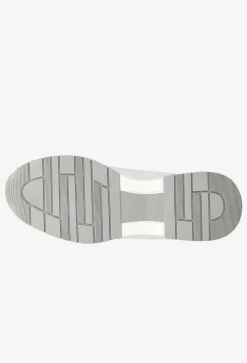 Białe sneakersy damskie na podwyższonej podeszwie