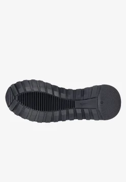 Białe sneakersy męskie na kontrastowej podeszwie