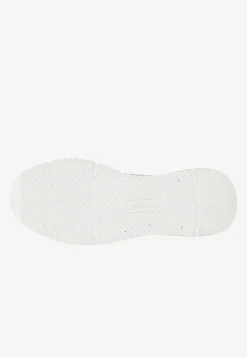 Białe sneakersy męskie z łączonych materiałów