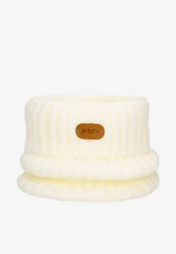 Biało-kolorowy zestaw czapka + komin + rękawiczki BARTEK 85600-19