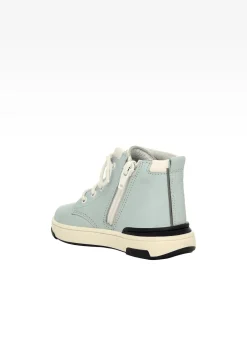 Błękitno-białe skórzane trampki BARTEK 1112104