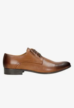 Brązowe eleganckie półbuty męskie
