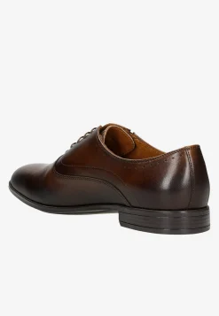 Brązowe półbuty męskie w stylu formal