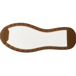 Brązowe sneakersy męskie z elementami ze skóry licowej