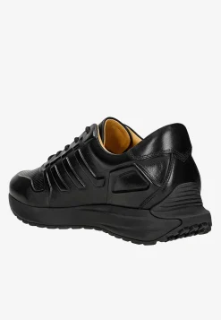 Czarne awangardowe sneakersy męskie