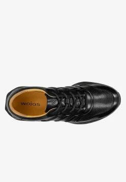 Czarne awangardowe sneakersy męskie