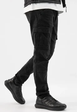 Czarne awangardowe sneakersy męskie