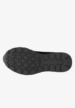 Czarne damskie sneakersy z panterką RELAKS