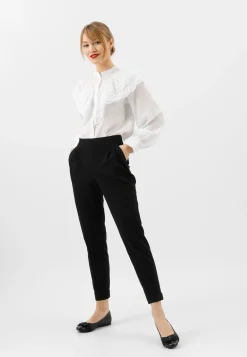 Czarne eleganckie baleriny damskie