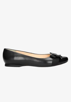 Czarne eleganckie baleriny damskie