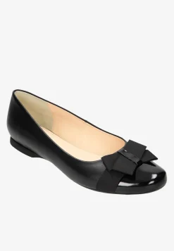 Czarne eleganckie baleriny damskie