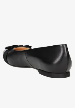 Czarne eleganckie baleriny damskie