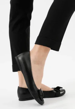 Czarne eleganckie baleriny damskie