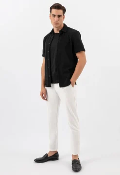 Czarne eleganckie loafersy męskie ze skóry licowej
