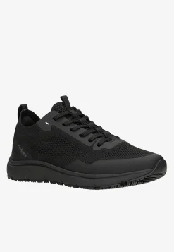 Czarne siateczkowe sneakersy RELAKS