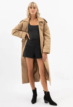 Czarne skórzane kowbojki z niską cholewką