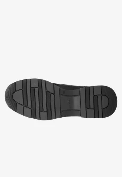 Czarne sneakersy damskie ze złotymi elementami