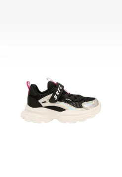 Czarne sneakersy dla dziewczynki z elementami holo BARTEK 87008-11