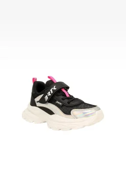 Czarne sneakersy dla dziewczynki z elementami holo BARTEK 87008-11
