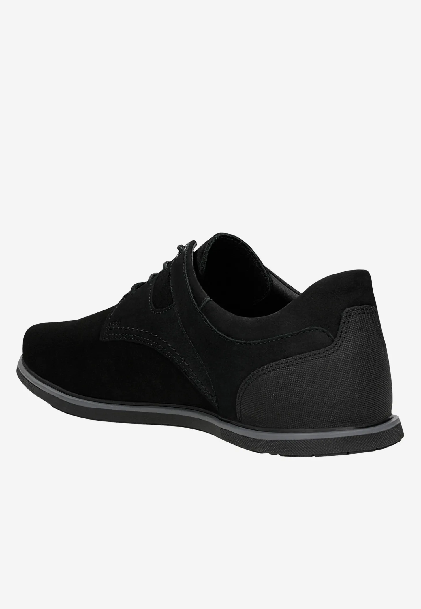 Czarne sneakersy męskie na płaskiej podeszwie