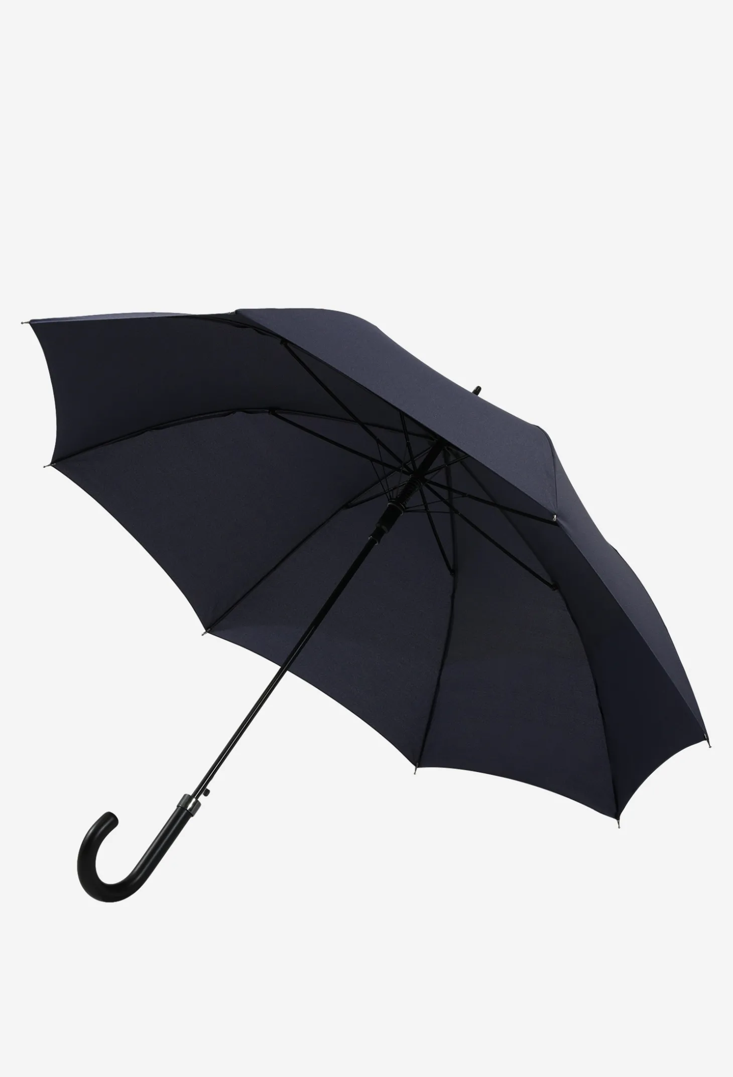 Długi parasol w kolorze granatowym