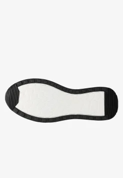 Granatowe sneakersy męskie na kontrastowej podeszwie