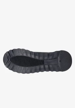 Granatowe sneakersy męskie z tłoczonym logo
