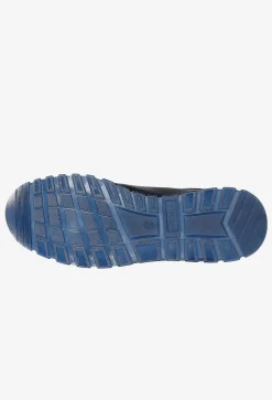 Granatowe sneakersy męskie z ozdobnym tłoczeniem