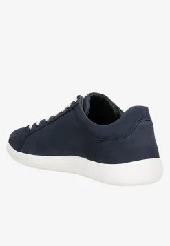 Granatowe sneakersy męskie z nubuku