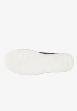 Granatowe sneakersy męskie z nubuku