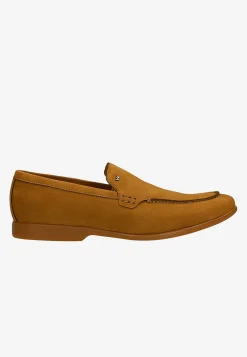 Jasnobrązowe loafersy męskie