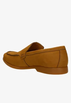 Jasnobrązowe loafersy męskie
