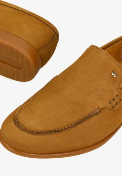Jasnobrązowe loafersy męskie