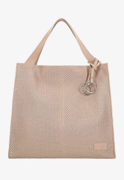 Jasnoróżowa torebka damska typu shopper bag