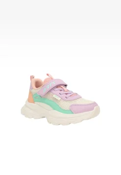 Kolorowe sneakersy dla dziewczynki na masywnej podeszwie BARTEK 87008-16