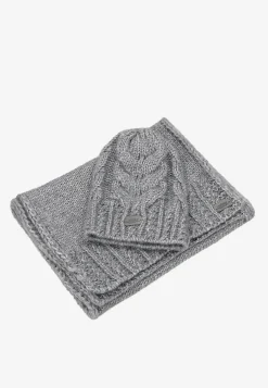 Komplet RELAKS z wełny merino - czapka + szalik