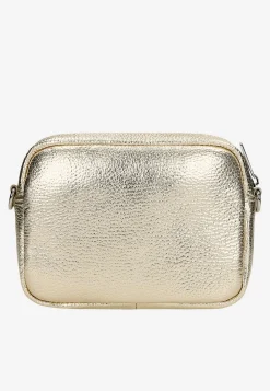 Mała złota torebka damska crossbody