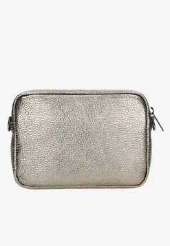 Mała złota torebka damska typu crossbody bag