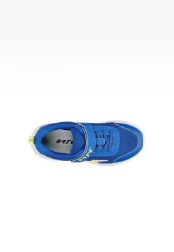 Niebieskie sneakersy BARTEK z żółtą błyskawicą 87006-16