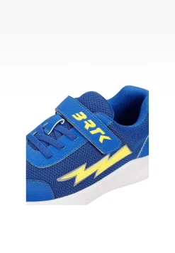 Niebieskie sneakersy BARTEK z żółtą błyskawicą 87006-16