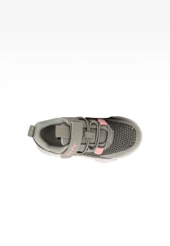 Popielate sneakersy z materiału dla dziewczynki BARTEK 87007-14