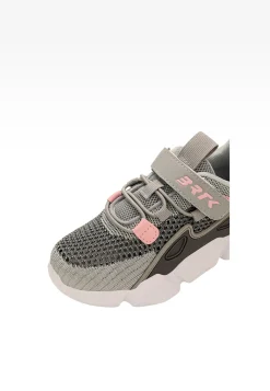 Popielate sneakersy z materiału dla dziewczynki BARTEK 87007-14