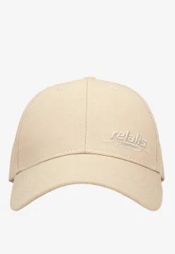 RELAKS beżowa czapka z daszkiem