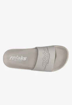 RELAKS popielate klapki z pianki EVA