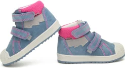 Sneakers BARTEK 11948033, dla dziewcząt, niebiesko-różowy