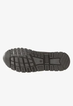 Sneakersy męskie z ciemnobrązowej skóry licowej